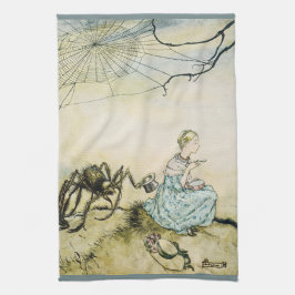 Vintag Little Miss Muffet von Arthur Rackham Geschirrtuch
