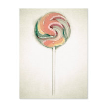 VINTAG LOLLIPOP POSTCARD