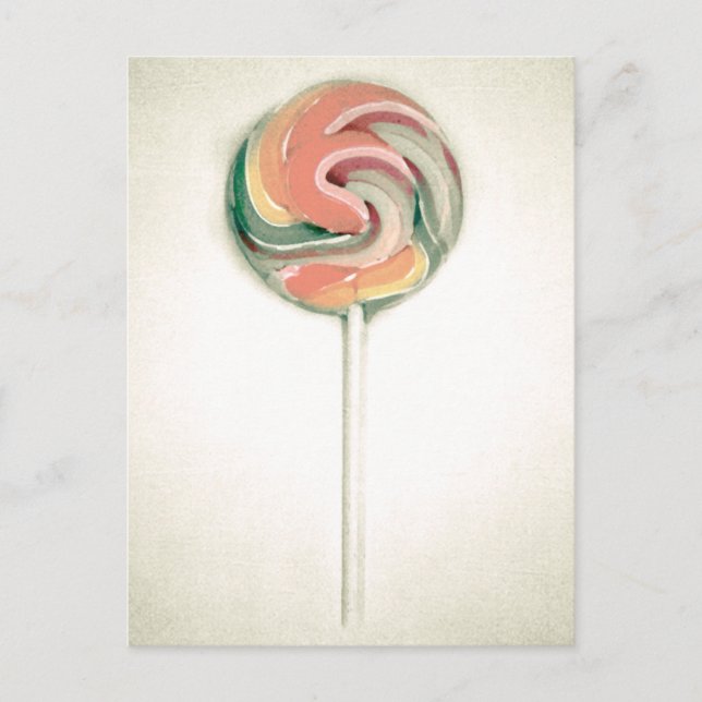 VINTAG LOLLIPOP POSTCARD POSTKARTE (Vorderseite)