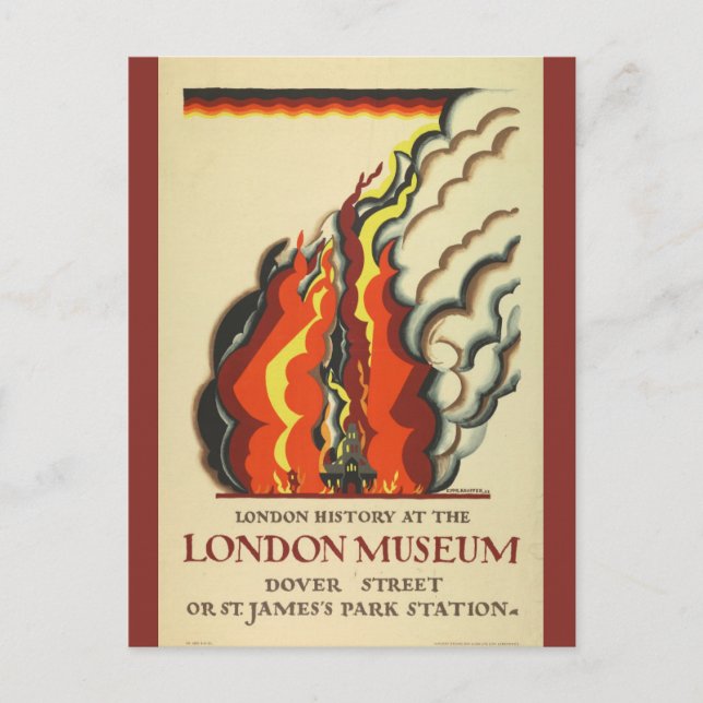 Vintag London England British History Travel Postkarte (Vorderseite)