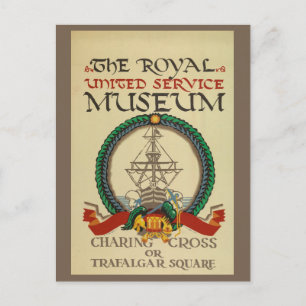 Vintag London England British Museum Travel Postkarte