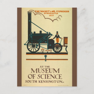 Vintag London England British Science Travel Postkarte