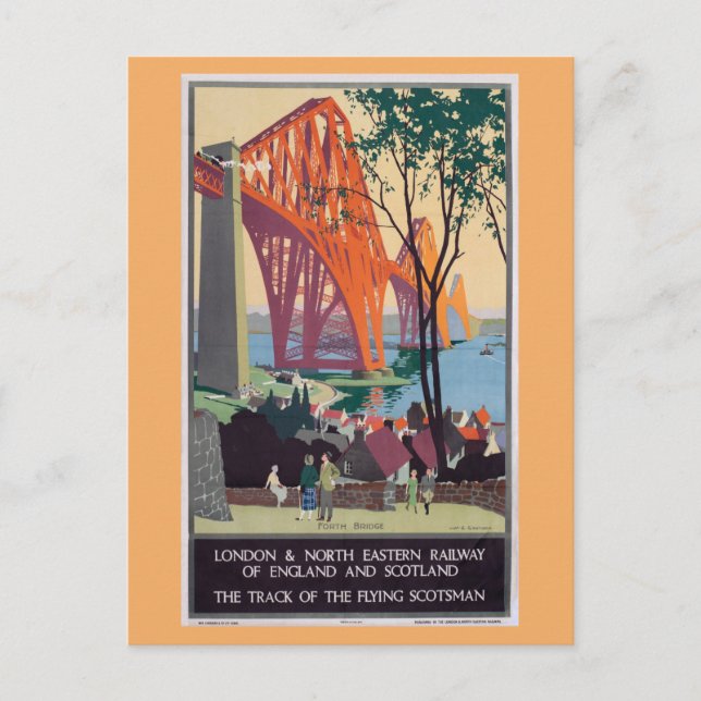 Vintag London England Schottland Reisen Postkarte (Vorderseite)