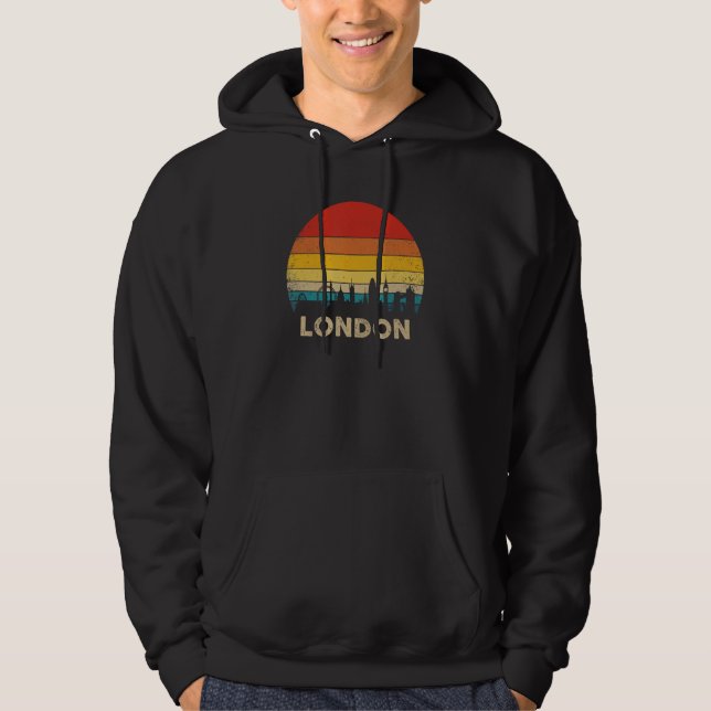 Vintag London - England Souvenir Hoodie (Vorderseite)