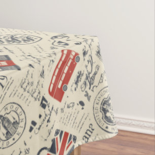Vintag London Tablecloth Tischdecke