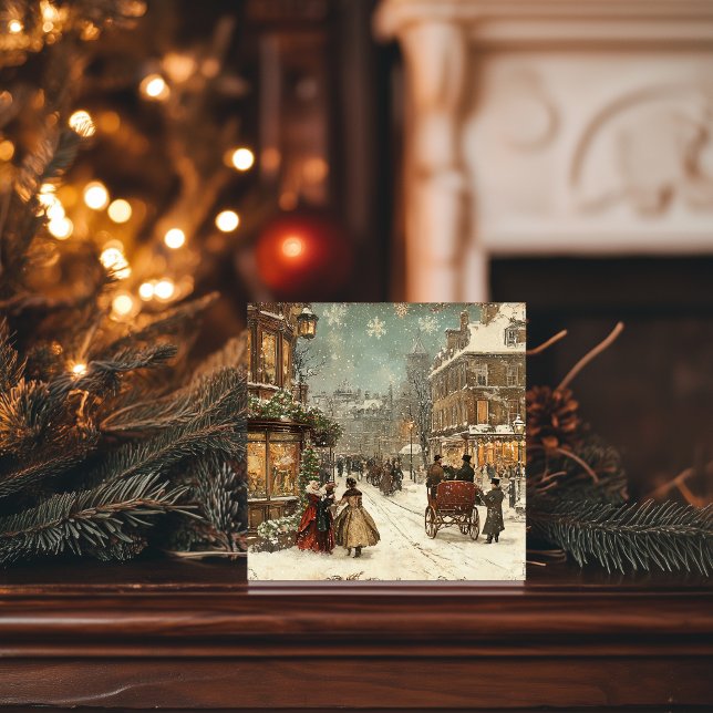 Vintag London Winter Classic Feiertagskarte (Von Creator hochgeladen)