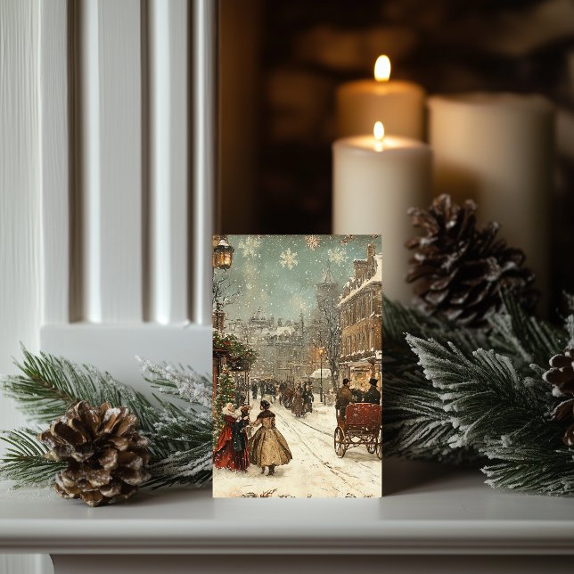 Vintag London Winter Classic Karte (Von Creator hochgeladen)