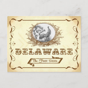 Vintag Look 1910 Old Delaware Postcard Postkarte