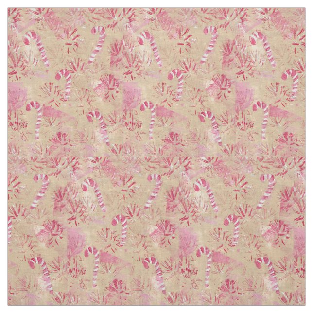 Vintag Look Candy Cane Muster Stoff (Muster)