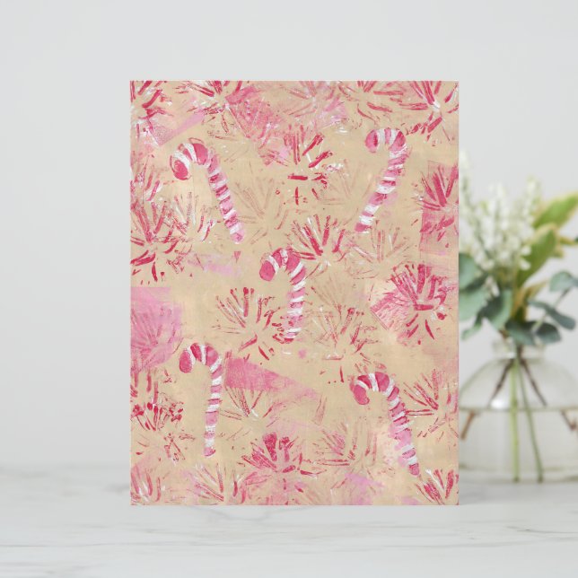 Vintag Look Candy Canes Weihnachtsbuch (Stehend Vorderseite)