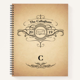 Vintag Look RV Camper Travel Journal Notizbuch