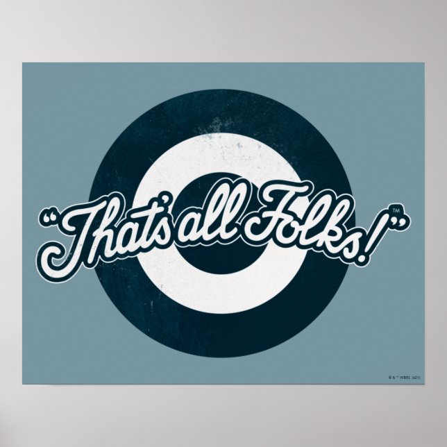 Vintag LOONEY TUNES™ "DAS SIND ALLE FOLKS!™" Poster (Vorne)