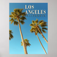 Vintag Los Angeles, California Palm Tree Travel