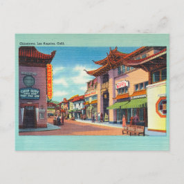 Vintag Los Angeles Chinatown Postkarte