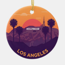 Vintag Los Angeles Hollywood Sunset