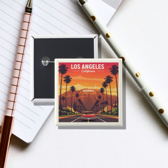 Vintag Los Angeles Kalifornien Button (Von Creator hochgeladen)