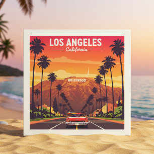 Vintag Los Angeles Kalifornien Fliese