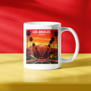 Vintag Los Angeles Kalifornien Kaffeetasse