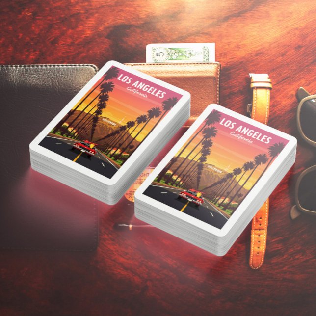 Vintag Los Angeles Kalifornien Spielkarten (Von Creator hochgeladen)