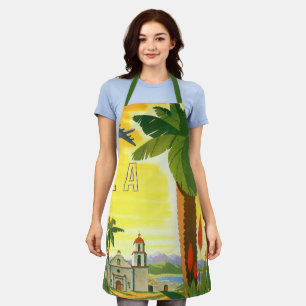 Vintag Los Angeles, Mission Kaliforniens mit Palm Schürze