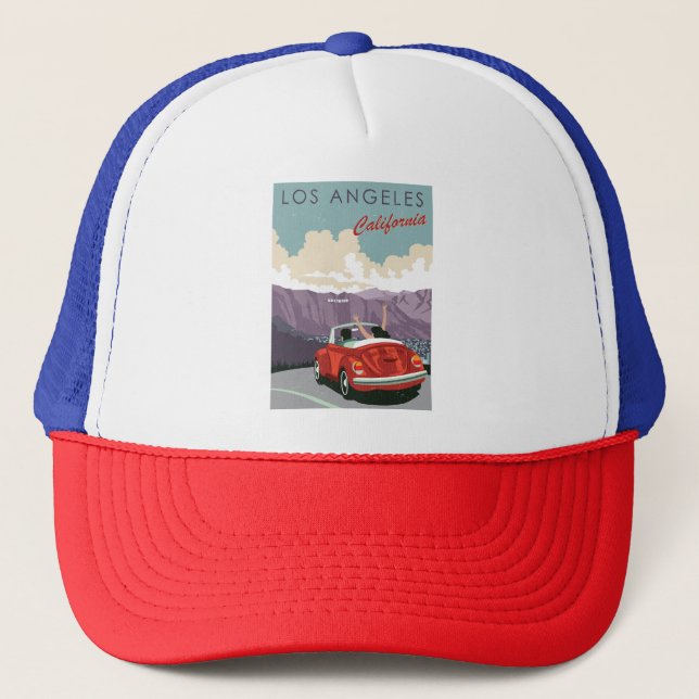 Vintag Los Angeles Truckerkappe (Vorderseite)