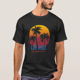 Vintag Los Osos California Palm Trees Sunset CA R T-Shirt