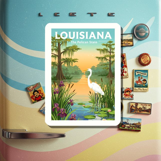 Vintag Louisiana Magnet (Von Creator hochgeladen)