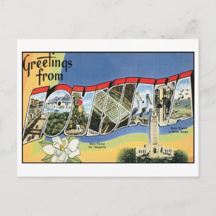 Vintag Louisiana Postcard Postkarte