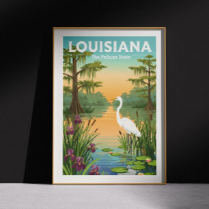 Vintag Louisiana Poster