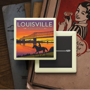 Vintag Louisville Kentucky Button