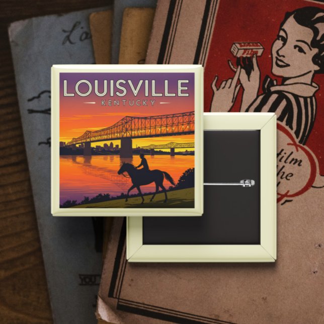 Vintag Louisville Kentucky Button (Von Creator hochgeladen)