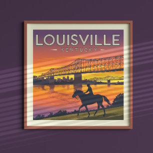 Vintag Louisville Kentucky Poster