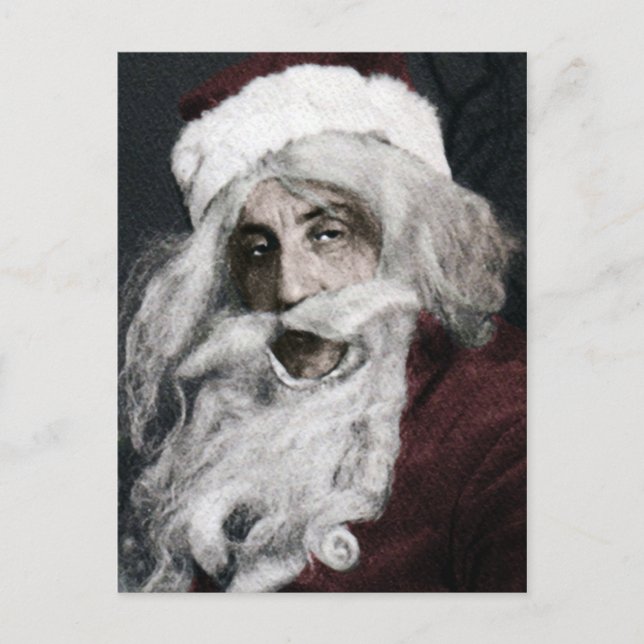 Vintag Lousy Santa Postcard Postkarte (Vorderseite)