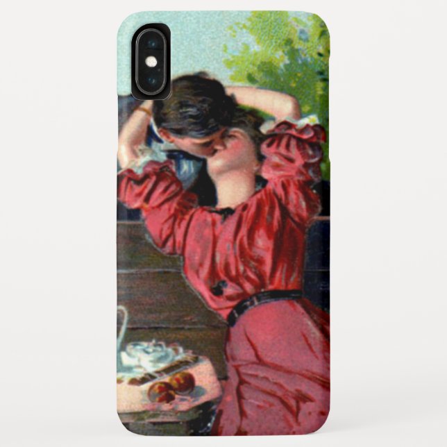 Vintag Lover's Kiss Apple iPhone XS Max Case (Rückseite)