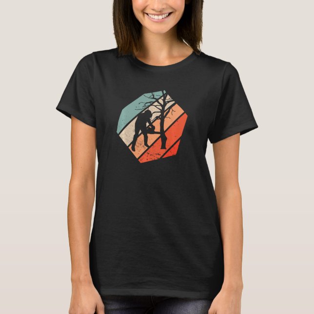Vintag Lumberjack Forester Chainsaw Chainsaw T-Shirt (Vorderseite)