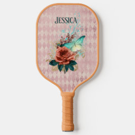 Vintag Luna Moth Bouquet Personalisiert Pickleball Schläger