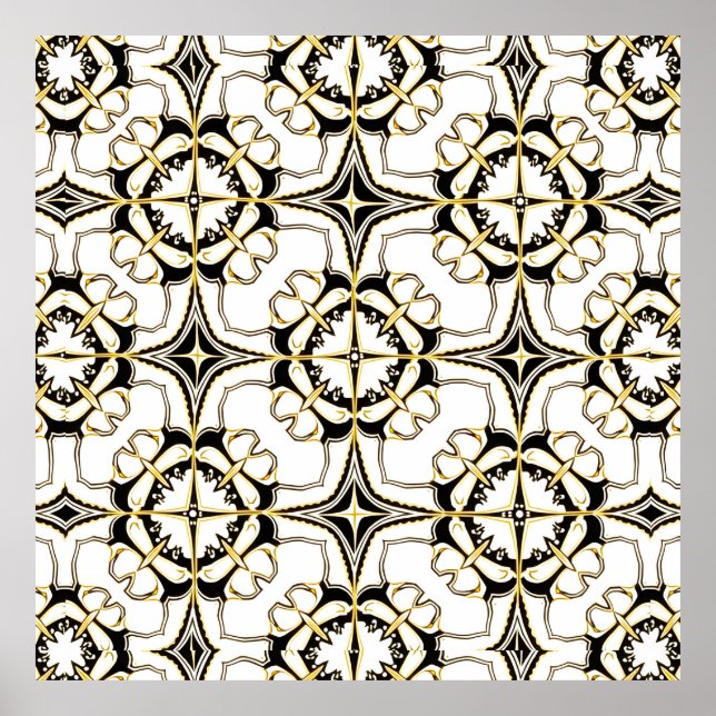 Vintag Luxe Tile Poster (Vorne)