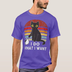 Vintag mache ich, was ich Cat Liebe oder Vater Mam T-Shirt