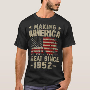 Vintag machen Amerika großartig seit 1952 Retro 70 T-Shirt