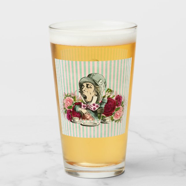 Vintag Mad Hatter Glas (Vorne (Gefüllt))