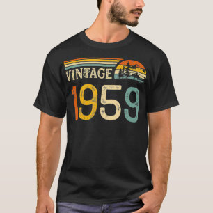 Vintag Made in 1959 63. Geburtstagsgeschenk Retro T-Shirt