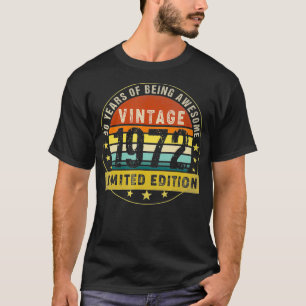 Vintag Made in 1972 50 Jahre alt Geschenke Retro 5 T-Shirt