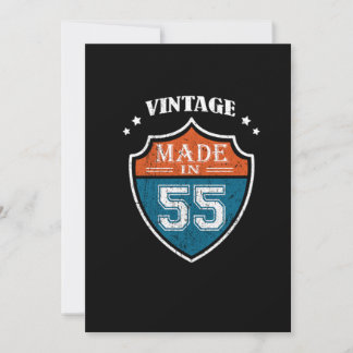 Vintag Made in 55 1955 Geburtstagsgeschenk Einladung