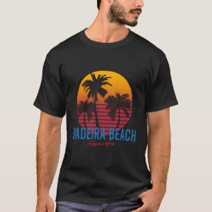 Vintag Madeira Beach Florida Palm Trees Sunset Fl T-Shirt