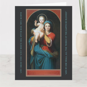 VINTAG MADONNA UND CHRISTKIND KARTE