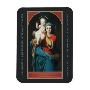VINTAG MADONNA UND CHRISTKIND MAGNET