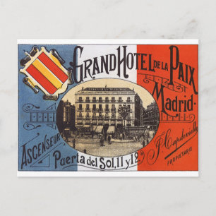 Vintag Madrid Postkarte