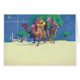 Vintag Magi auf Kamelen