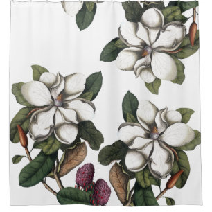 Vintag Magnolia Blume Blüten Duschvorhang