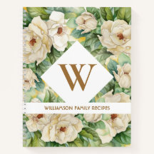 Vintag Magnolia Floral Monogram Family Rezept